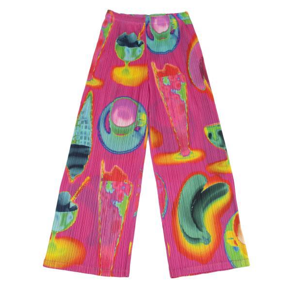 PLEATS PLEASE プリーツプリーズPLEATS THERMAL FOODS プリントパンツ  