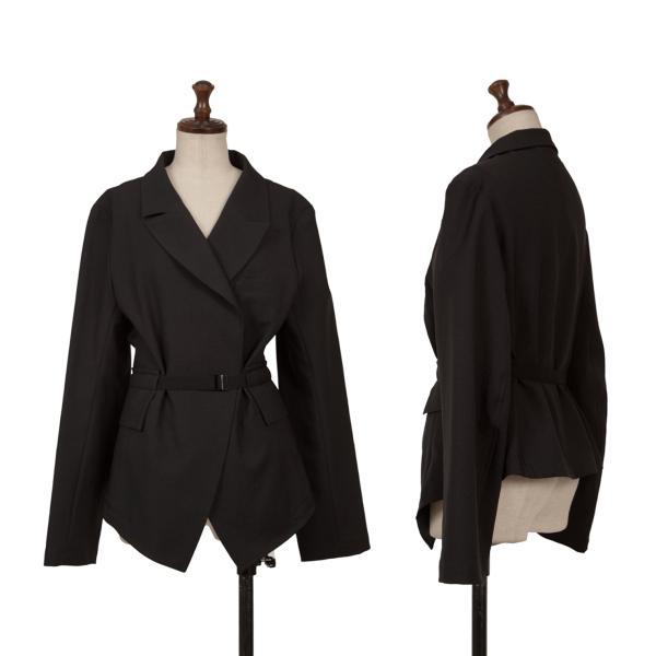 LIMI feu（リミフゥ） ウエストベルテッドポリジャケット 黒S