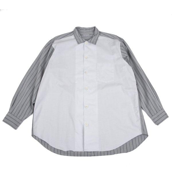 コムデギャルソンオム　異素材切り替えシャツ COMME des GARCONS HOMME コムデギャルソンオムCOMME 異素材切替