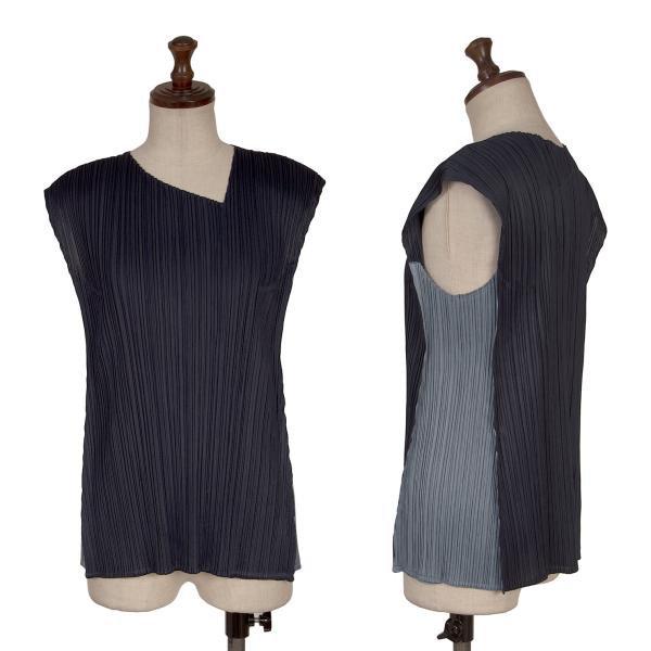 PLEATS PLEASE（プリーツ プリーズ） サイド配色切替プリーツ