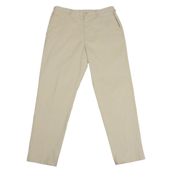 PAPAS（パパス） パパスプラスPapas+ ポリ混ストレッチパンツ ベージュ