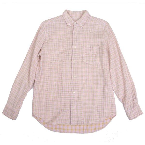 PAPAS（パパス） パパスプラスPapas+ コットンオーバーチェックボタン