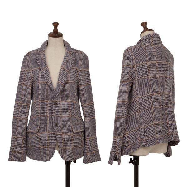 45R/Umi908皮ジャケット 45R（フォーティファイブアール） 45rpm 45R umii908 チェック織り