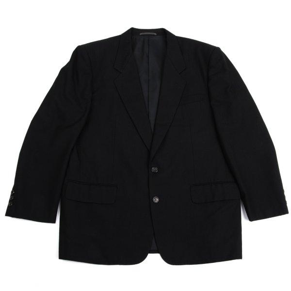 コムデギャルソンオムプリュス 黒のテーラードジャケット COMME des GARCONS HOMME コムデギャルソン オムCOMME ウール