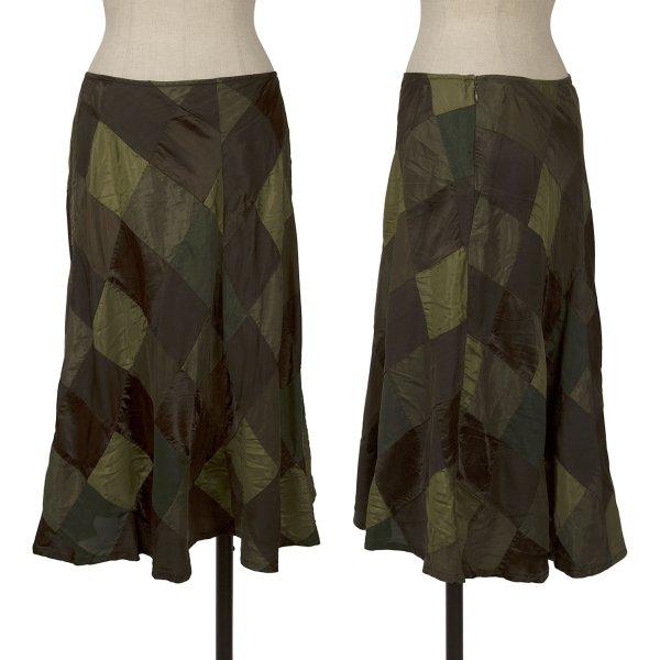 tricot COMME des GARCONS パッチワークスカート　フレア tricot COMME des GARCONS トリココムデギャルソンtricot 染めパッチ