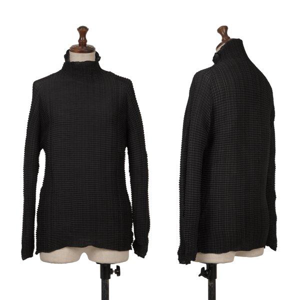 ISSEY MIYAKE（イッセイミヤケ） ウーリープリーツモックネック