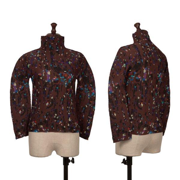 値下げ❣️ISSEY MIYAKE me 幾何学模様 長袖トップス ISSEY MIYAKE（イッセイミヤケ） イッセイミヤケミーISSEY MIYAKE me