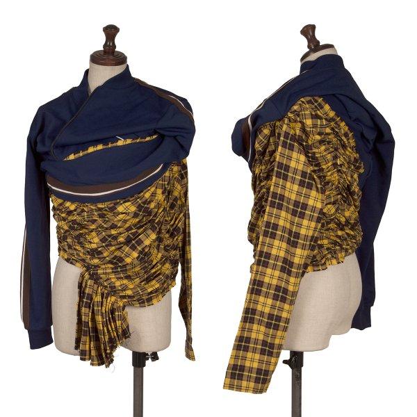 COMME des GARCONS（コムデギャルソン） タータンチェック切替再構築