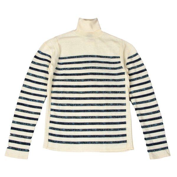 Jean Paul GAULTIER タートルネックニット　ボーダー　サイズ48 Jean Paul Gaultier（ジャンポール・ゴルチエ） クラシック ウール