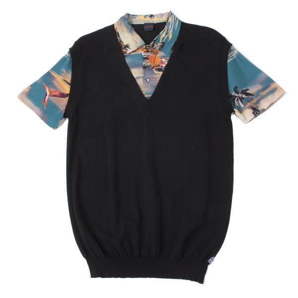 Jean Paul Gaultier tシャツ ジャン ポール ゴルチエ JEAN-PAUL GAULTIER ジャンポールゴルチエ  Incluslve Logo Jean Paul GAULTIER　ジャンポールゴルチエ　半袖　アロハシャツ