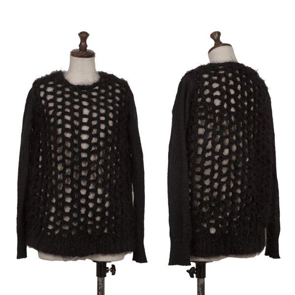 【超希少】トリココムデギャルソン フラワーチュールパッチワークニットベスト 超希少】トリココムデギャルソン フラワーチュールパッチワークニット