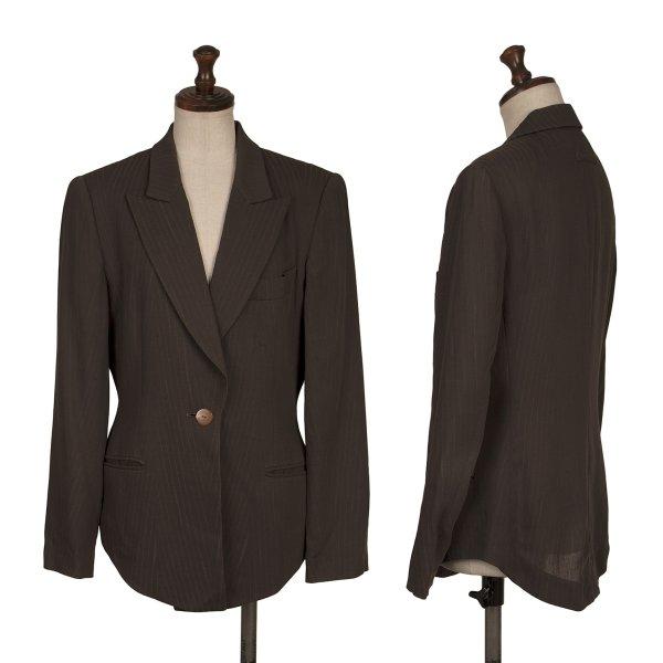 【希少】ジャンポールゴルチエ ジャケット ニット切り替え ブラウン系 40 L 希少】ジャンポールゴルチエ ジャケット ニット切り替え ブラウン系 40 L