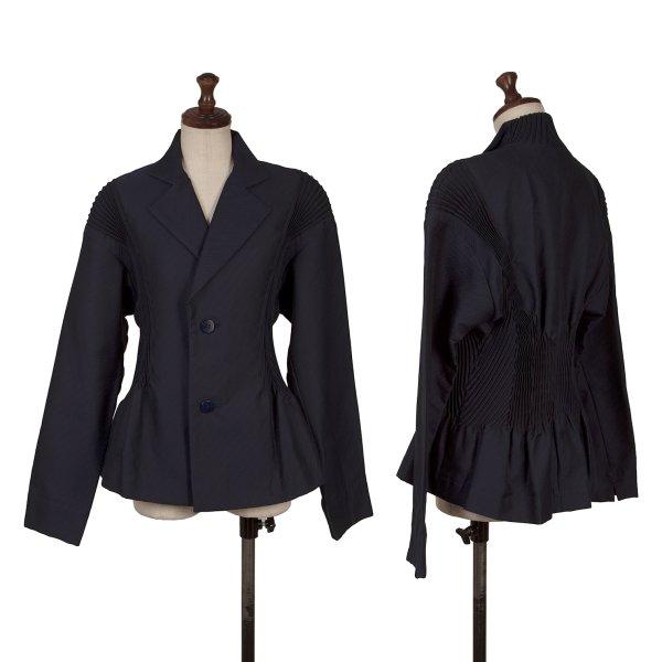 【美品】イッセイミヤケISSEY MIYAKE プリーツプリーズ ストライプ 黒 ISSEY MIYAKE（イッセイミヤケ） イッセイミヤケISSEY MIYAKE 3D