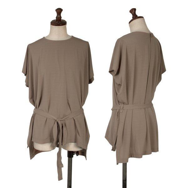 ISSEY MIYAKE（イッセイミヤケ） ストレッチウエストストリング半袖