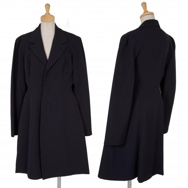 ヨウジヤマモト ファムyohji Yamamoto Femme ウールギャバ共布ボタン