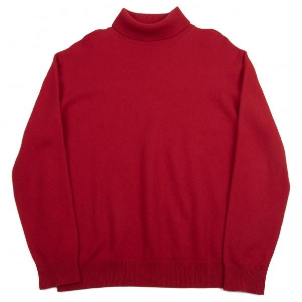 パパスpapas ウールタートルネックニットセーター 赤l メンズ K プレイフル Yahoo ショッピング店 通販 Yahoo ショッピング