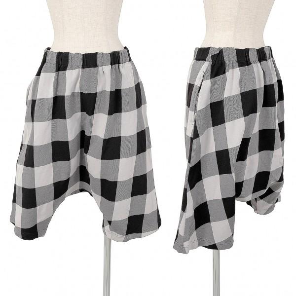 コムコム コムデギャルソンCOMME des GARCONS ブロックチェックポリ