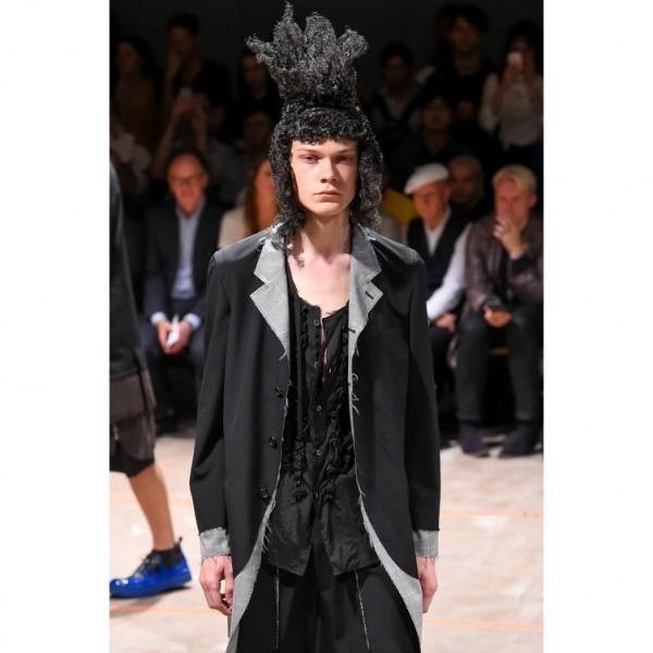 コムデギャルソン オムプリュスcomme Des Garcons Homme Plus グレンチェック裁ち切りドッキングジャケット 黒グレーs メンズ K プレイフル Yahoo ショッピング店 通販 Yahoo ショッピング
