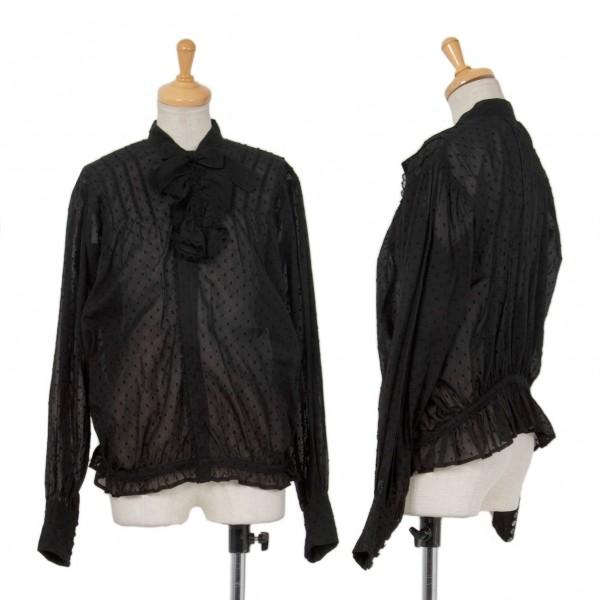 新品 トリコ コムデギャルソン トリコスペシャルtricot Comme Des Garcons Tricot Specialドットレースシースルーシャツ 黒s レディース Www Friendlyneighborhoodhelp Com