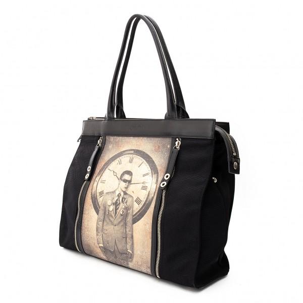 ジャンポールゴルチエjean Paul Gaultier プリントメッシュ切替トートバッグ 黒ベージュ レディース K プレイフル Yahoo ショッピング店 通販 Yahoo ショッピング