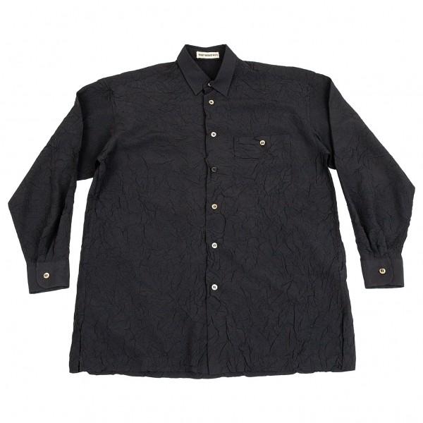 イッセイミヤケ メンissey Miyake Men 切替ポリシワ加工シャツ 黒s メンズ K プレイフル Yahoo ショッピング店 通販 Yahoo ショッピング