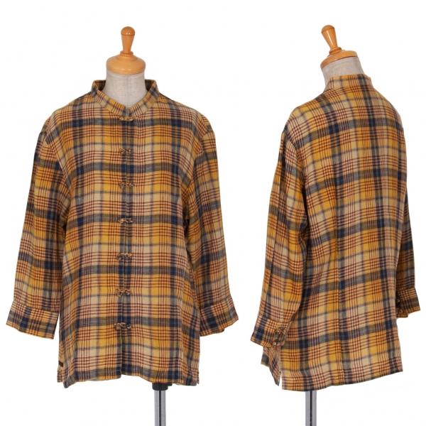 美品 マドモアゼルノンノンパパス シャツ 長袖 L 綿100