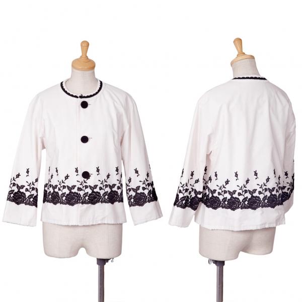 美品tricot COMME des GARCONS 刺繍　レース　ジャケット tricot COMME des GARCONS トリココムデギャルソンtricot レース