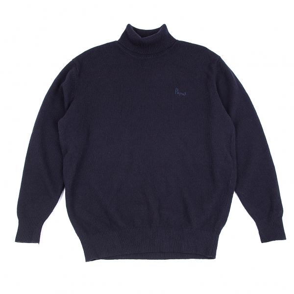 パパスpapas ワンポイント刺繍タートルネックニット 紺l位 メンズ K プレイフル Yahoo ショッピング店 通販 Yahoo ショッピング