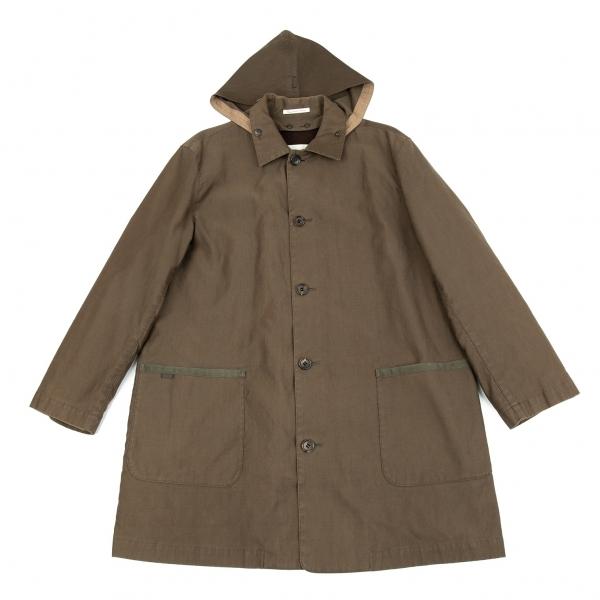 パパスPapas ライナー付きフーディーコート カーキM 【メンズ】 : k 