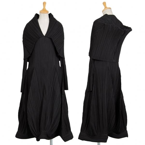 イッセイミヤケissey Miyake プリーツドレープワンピース 黒m レディース K プレイフル Yahoo ショッピング店 通販 Yahoo ショッピング