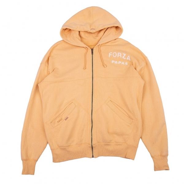 パパスpapas フェルトパッチジップアップパーカー オレンジベージュm メンズ K プレイフル Yahoo ショッピング店 通販 Yahoo ショッピング