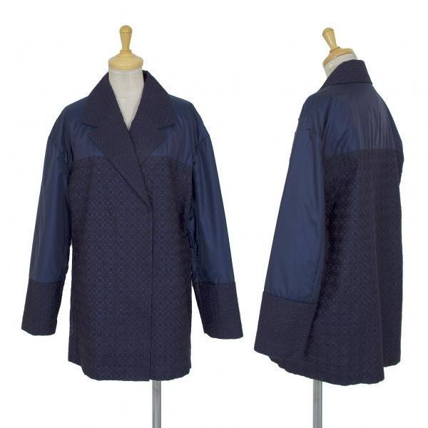 ISSEY MIYAKE イッセイミヤケハートISSEY HaaT 刺し子切替ポリ ISSEY MIYAKE イッセイミヤケハートISSEY HaaT 刺し子切替ポリ