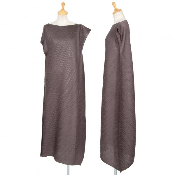 プリーツプリーズpleats Please 箔プリントデザインワンピース 茶３位 レディース K 869 プレイフル Yahoo ショッピング店 通販 Yahoo ショッピング