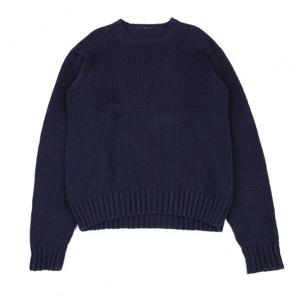 ワイズフォーメンy S For Men コットンローゲージニットセーター 紺l位 メンズ K 216 プレイフル Yahoo ショッピング店 通販 Yahoo ショッピング