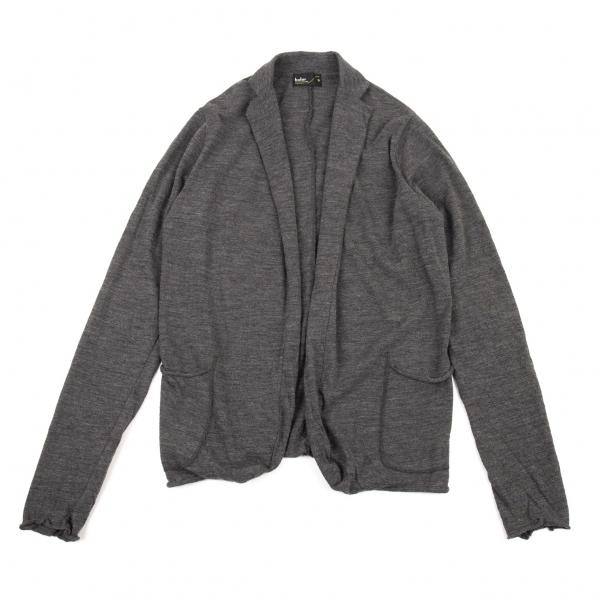 カラーkolor ウールニットボタンレスジャケット 杢グレー3 メンズ K 877 プレイフル Yahoo ショッピング店 通販 Yahoo ショッピング