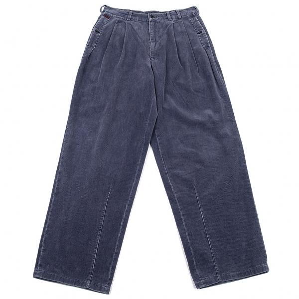 パパスpapas コーデュロイツータックパンツ ネイビーm メンズ K プレイフル Yahoo ショッピング店 通販 Yahoo ショッピング