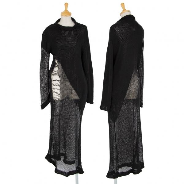 ヨウジヤマモト ファムyohji Yamamoto Femme クラッシュニットワンピース 黒m レディース K プレイフル Yahoo ショッピング店 通販 Yahoo ショッピング