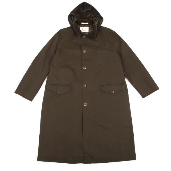 PAPAS パパス ツィード コーデュロイ ウール ジャケット コート M