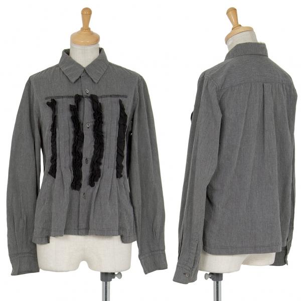 コムデギャルソンCOMME des GARCONS ポリコットン製品染めフリル 