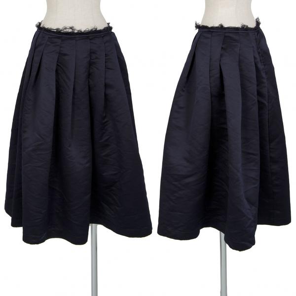 コムデギャルソンCOMME des GARCONS エステルサテンウエスト裁ち切り  