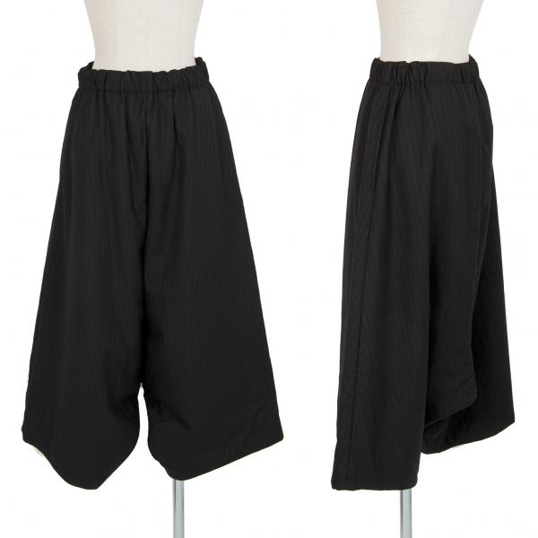 コムデギャルソンCOMME des GARCONS ウール中綿ストライプサルエル  