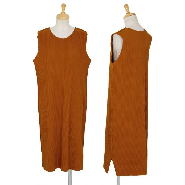 イッセイミヤケ ミーissey Miyake Me プリーツノースリーブワンピース キャメルm位 レディース K プレイフル Yahoo ショッピング店 通販 Yahoo ショッピング