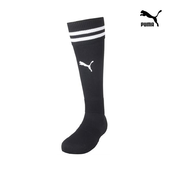 PUMA プーマ キッズ ジュニア サッカー ソックス LIGAコレクション ライン入り ストッキング ブラック 729882 03 16cm-24cm