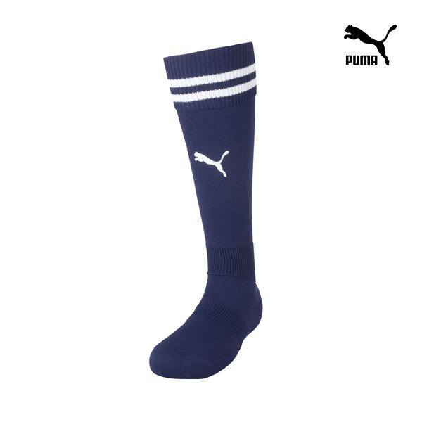 PUMA プーマ キッズ ジュニア サッカー ソックス LIGAコレクション ライン入り ストッキング ネイビー 729882 06 16cm-24cm
