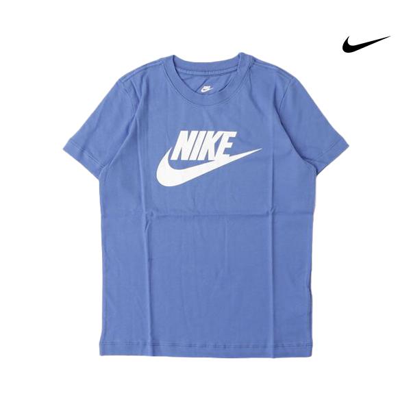 NIKE（ナイキ） キッズ ジュニア Tシャツ ロゴ Tシャツ ブルー 青