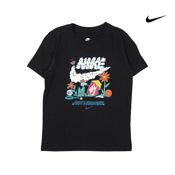 NIKE ナイキ キッズ ジュニア Tシャツ シューズボックス シリーズ おやすみ ピクニック Tシャツ ブラック II9940 010 140cm 150cm 160cm