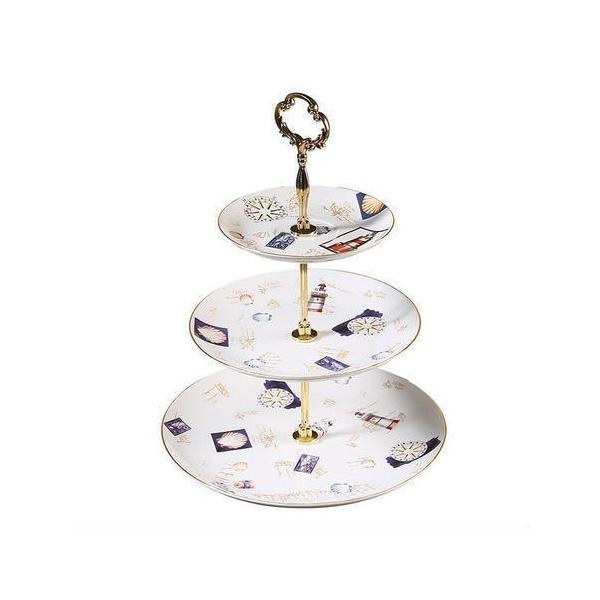 高級ケーキスタンド アフタヌーンティー用プレート 3段セット ゴージャス サンドイッチ スコーンフルーツ トレー 皿 プレイワン 通販 Yahoo ショッピング