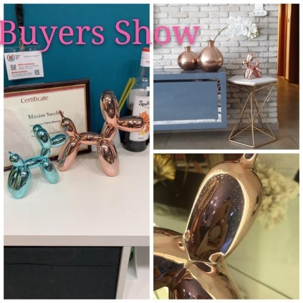 アメリカンアート樹脂クラフトジェフクーンズバルーン犬置物像メッキバルーン犬ホームデコレーシ Orange 30cm12cm30cm Www Janasamachar Com