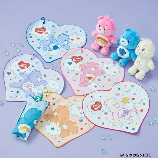 ケアベア Care Bears ダイカットくっつきタオル ハート : PLAZA