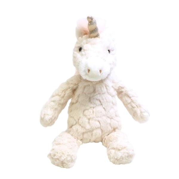 アメリカの老舗トイメーカー「Mary Meyer（メリーマイヤー）」の、ソフトでフワフワした肌触りがポイントのユニコーンのぬいぐるみ。すらっと長めの手足と優しいお顔が特徴的です。「パティ」オリジナルのエンボス調の模様が入った毛並みの生地を使...